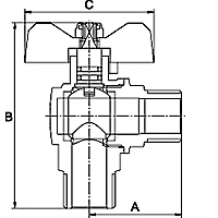 Купить Кран шаровый для газа PF STRONG в Оренбурге