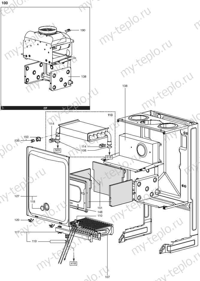Запчасти Ariston BS 24 CF купить в Оренбурге