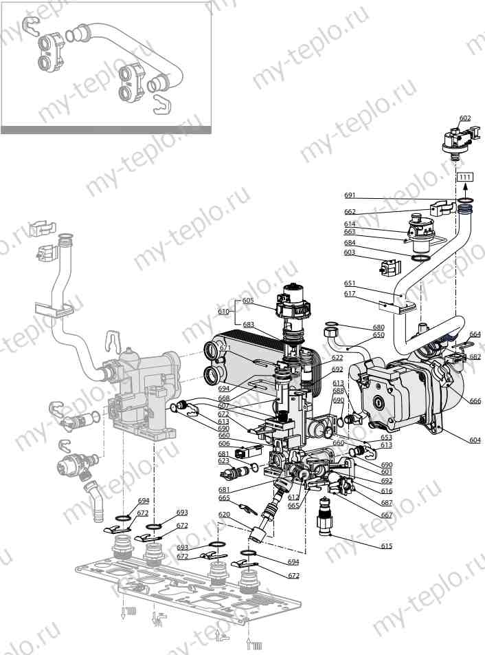Запчасти Ariston HS X 24 CF купить в Оренбурге