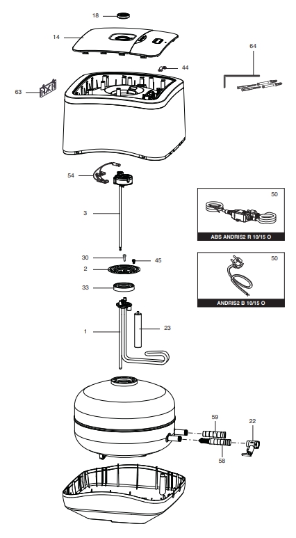 Запчасти Ariston ANDRIS2 B 15 U купить в Оренбурге