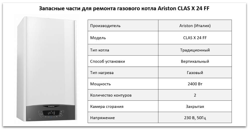 Купить запчасти Ariston CLAS X 24 FF в Оренбурге