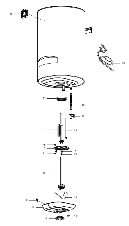 Запчасти Ariston PRO1 R INOX ABS 80 V купить в Оренбурге
