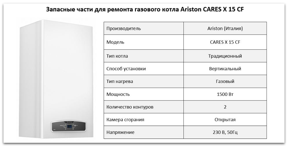 Купить запчасти Ariston CARES X 15 CF в Оренбурге