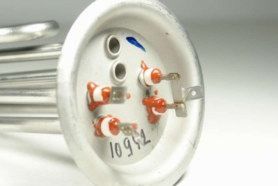 ТЭН для водонагревателя, нержавеющий, 2500 Вт, М6 под анод, фланец 92 мм  SPR (10942)