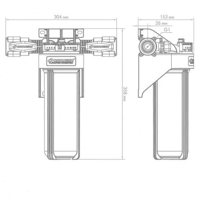 Корпус для картриджного фильтра 1 М Т Джилекс (9094)