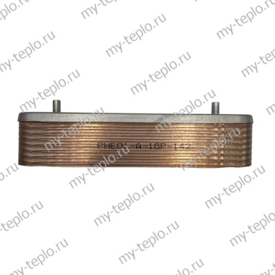 Теплообменник ГВС на 16 пластин для Chaffoteaux Pigma Green Evo (KTtepl2PigmaGrEvo)